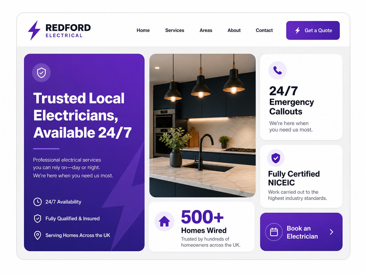 Voltline Electrical concept website