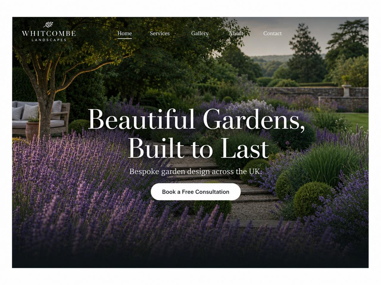 Evergreen Landscapes concept website